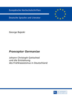 cover image of «Praeceptor Germaniae»